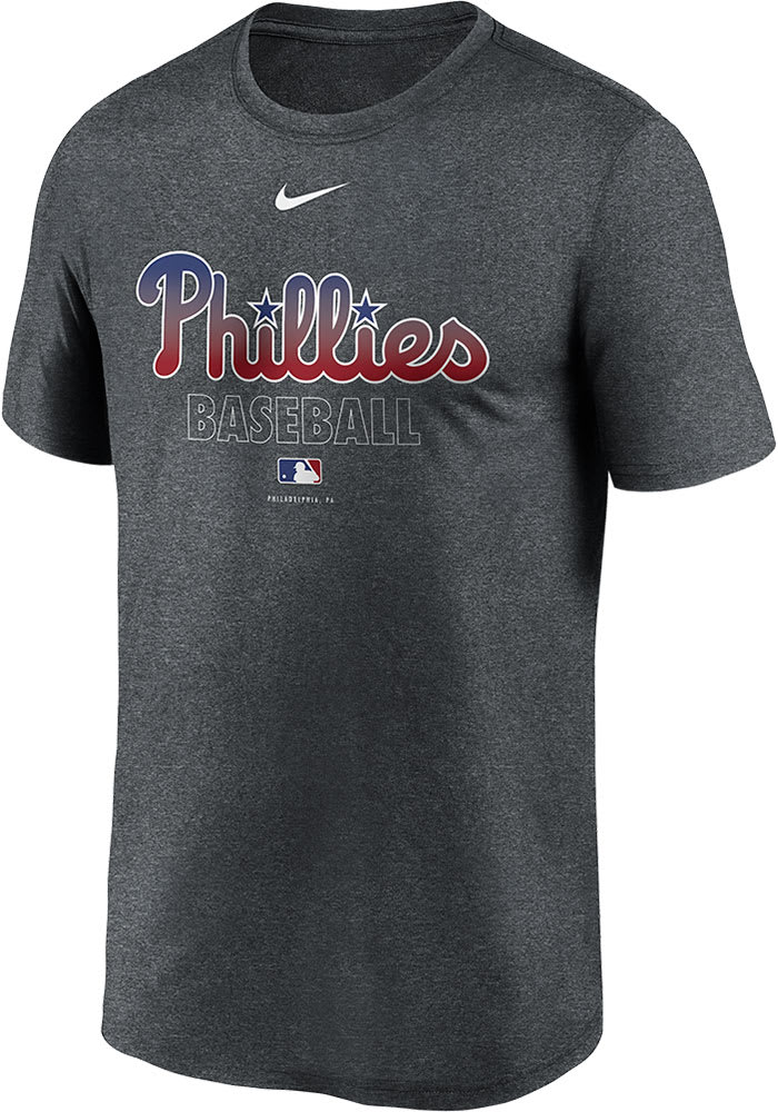 Nike Philadelphia Phillies Grey Legend Short Sleeve T Shirt