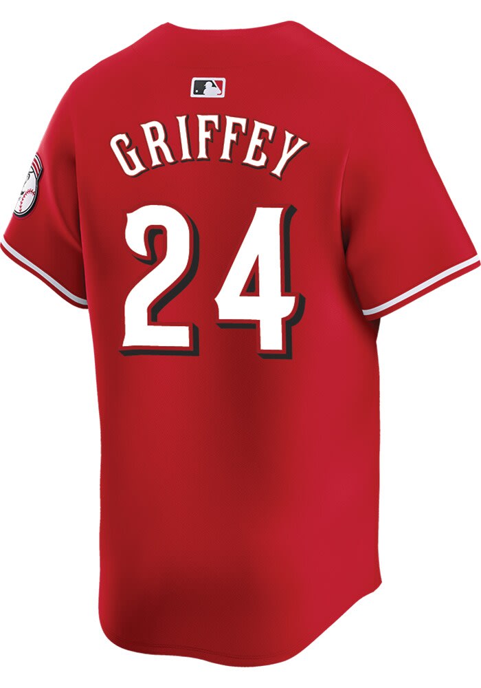 Ken Griffey Jr. Nike Cincinnati Reds Mens Red Alt Limited Baseball Jersey