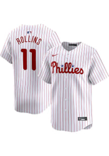 Jimmy Rollins Nike Philadelphia Phillies Mens White Home 2024 Limited Baseball Jersey