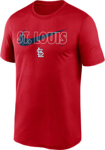 Nike St Louis Cardinals Red City Swoosh Short Sleeve T Shirt