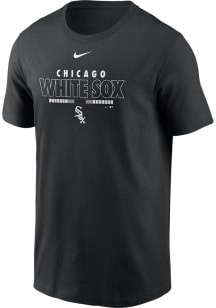 Nike Chicago White Sox Black Color Bar Short Sleeve T Shirt