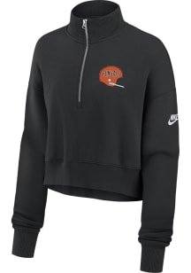 Nike Cincinnati Bengals Womens Black Rewind Pheonix Qtr Zip