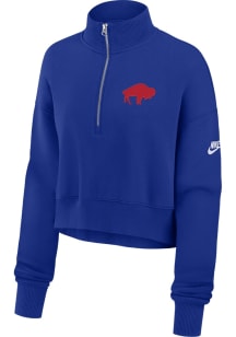 Nike Buffalo Bills Womens Blue Rewind Pheonix Qtr Zip