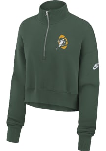 Nike Green Bay Packers Womens Green Rewind Pheonix Qtr Zip