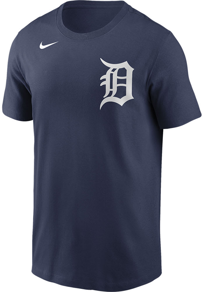 Nike Detroit Tigers Navy Blue Authentic Short Sleeve T Shirt