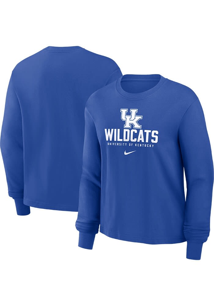 Nike Kentucky Wildcats Womens Blue Boxy LS Tee