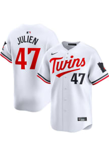 Edouard Julien Nike Minnesota Twins Mens White Home 2024 Limited Baseball Jersey