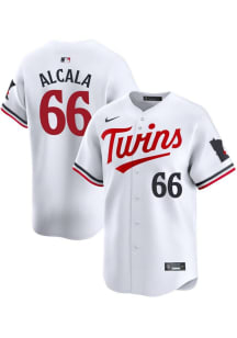 Jorge Alcala Nike Minnesota Twins Mens White Home 2024 Limited Baseball Jersey