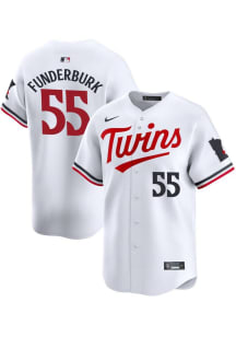 Kody Funderburk Nike Minnesota Twins Mens White Home 2024 Limited Baseball Jersey