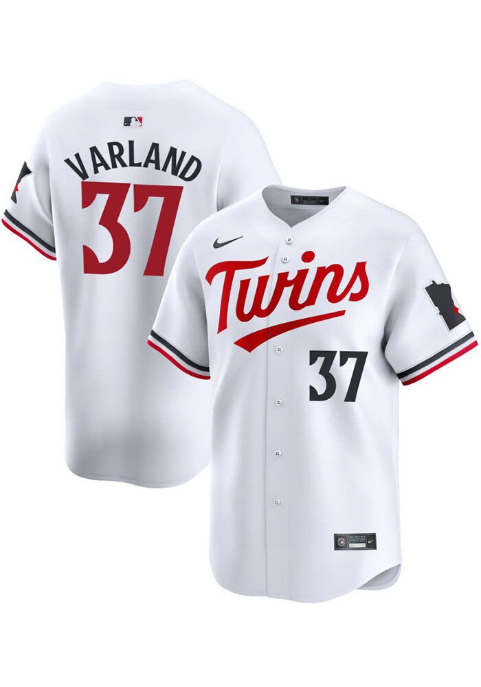 Louie Varland Minnesota Twins Mens White Home 2024 Limited