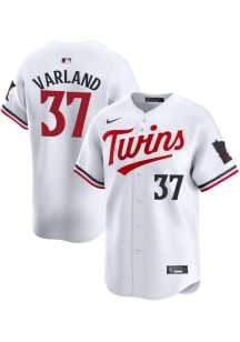 Louie Varland Nike Minnesota Twins Mens White Home 2024 Limited Baseball Jersey