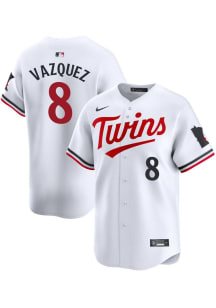 Christian Vazquez Nike Minnesota Twins Mens White Home 2024 Limited Baseball Jersey