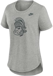 Michigan State Spartans Grey Nike Legacy Short Sleeve T-Shirt