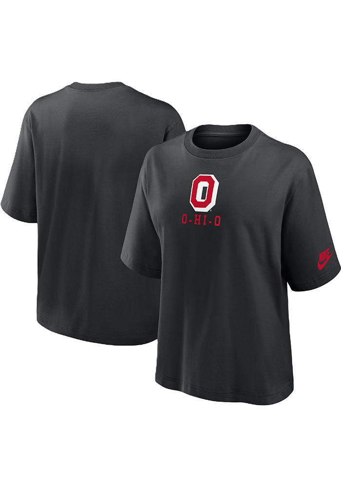 Nike Ohio State Buckeyes Womens Boxy Short Sleeve T-Shirt