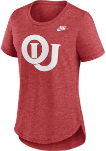 Nike Oklahoma Sooners Womens Crimson Legacy Short Sleeve T-Shirt