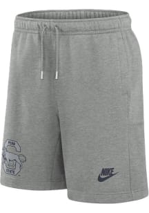 Nike Penn State Nittany Lions Mens Grey Fleece Graphic Shorts