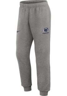 Mens Penn State Nittany Lions Grey Nike Club Fleece Jogger Sweatpants