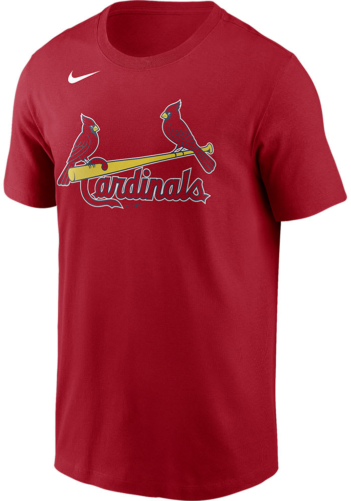 Nike St Louis Cardinals Red Wordmark Short Sleeve T Shirt