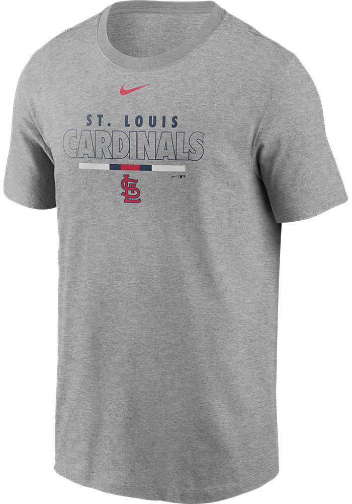 Nike St Louis Cardinals Grey Color Bar Short Sleeve T Shirt