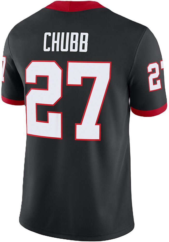 Nike Georgia Bulldogs store #27 Nick Chubb White Jersey Size M (510)