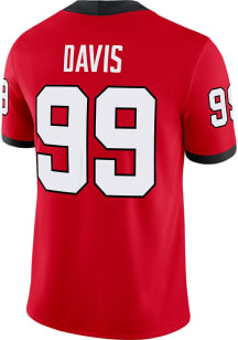 Jordan Davis  Nike Georgia Bulldogs Red Home Game Football Jersey