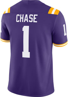 Ja'Marr Chase   LSU Tigers Purple Home Game Football Jersey