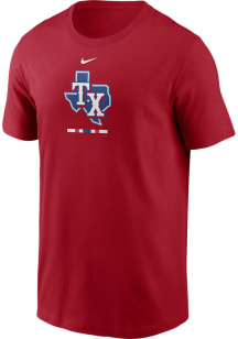 Nike Texas Rangers Red Legacy Short Sleeve T Shirt