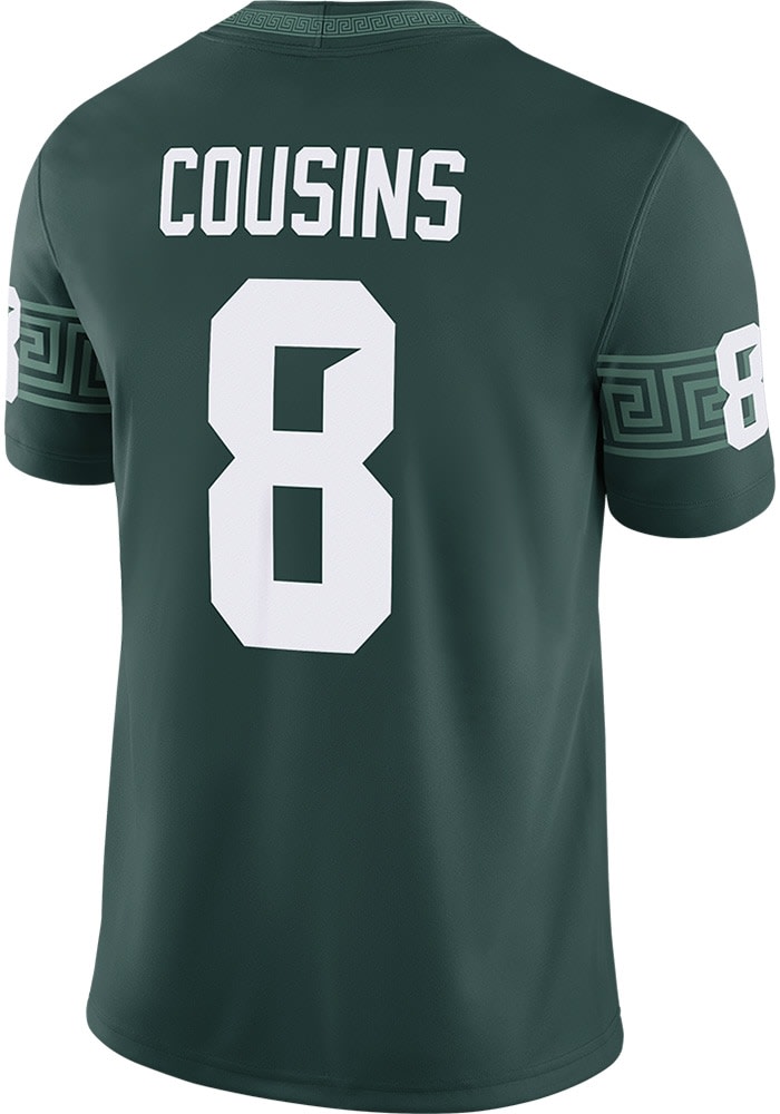 Kirk Cousins Mens GREEN Michigan State Spartans Home Game Football