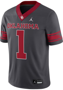 Nike Oklahoma Sooners Grey Jordan Alternate Game Football Jersey