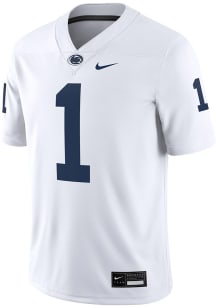 Mens Penn State Nittany Lions White Nike Road Game Football Jersey