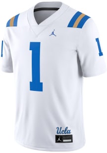 Mens UCLA Bruins White Nike Jordan Road Game Football Jersey