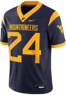 Nike West Virginia Mountaineers Navy Blue Home Game Football Jersey