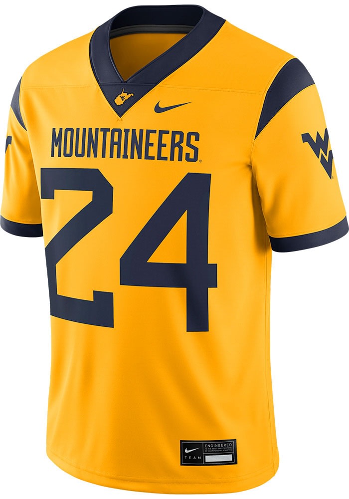 Nike West Virginia Mountaineers GOLD Alternate Game Jersey - 173207411