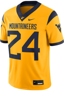 Nike West Virginia Mountaineers Gold Alternate Game Football Jersey