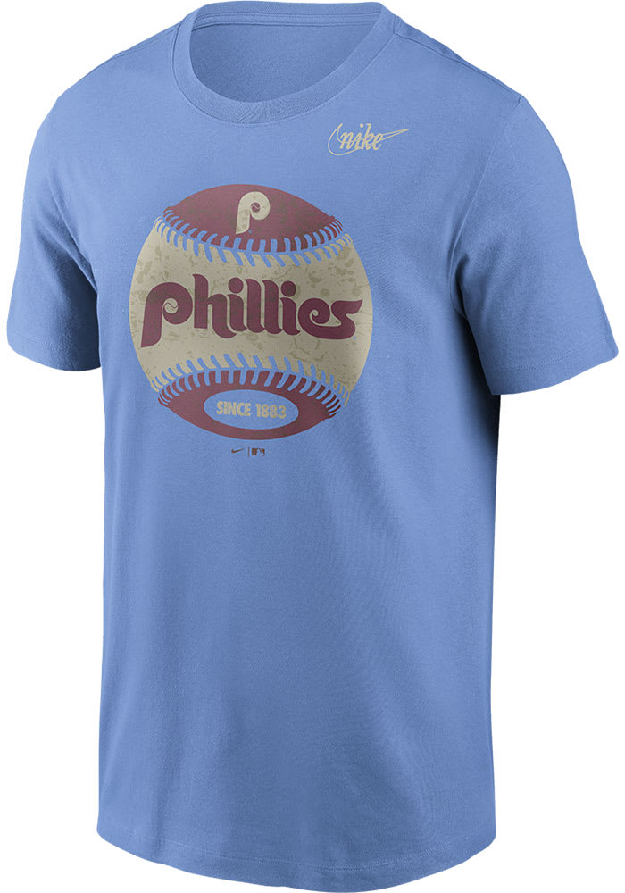 New Era Philadelphia Phillies Womens Space Dye T-Shirt - Blue