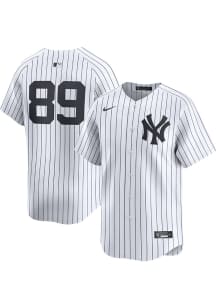 Jasson Dominguez Nike New York Yankees Mens White Home Number Only Limited Baseball Jersey