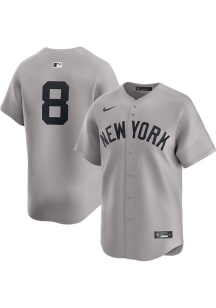 Yogi Berra Nike New York Yankees Mens Grey Road Number Only Limited Baseball Jersey