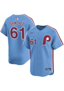 Cristopher Sanchez Nike Philadelphia Phillies Mens Light Blue Alt Limited Baseball Jersey