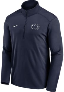 Mens Penn State Nittany Lions Navy Blue Nike Pacer Qtr Zip Pullover