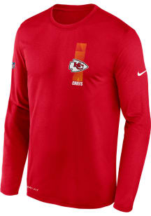 Nike Kansas City Chiefs Red Playbook Travel Legend Long Sleeve T-Shirt