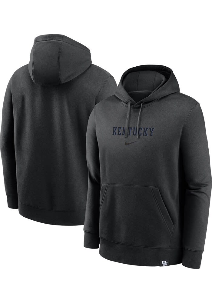 Nike Kentucky Wildcats Mens Black Statement Club Long Sleeve Hoodie