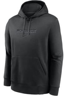 Nike Michigan State Spartans Mens Black Statement Club Long Sleeve Hoodie