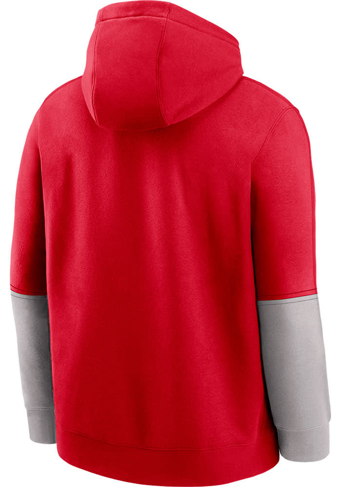 Nike Ohio State Buckeyes Mens Team Issue Club Long Sleeve Hoodie