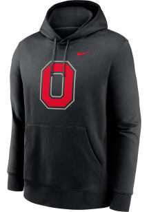 Mens Ohio State Buckeyes Black Nike Alternate Logo Hooded Sweatshirt