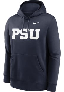 Mens Penn State Nittany Lions Navy Blue Nike Alternate Logo Hooded Sweatshirt