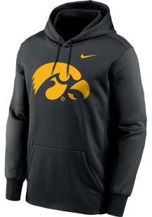 Mens Iowa Hawkeyes Black Nike Primary Endzone Long Sleeve Hoodie