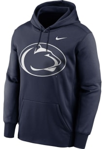 Mens Penn State Nittany Lions Navy Blue Nike Primary Endzone Long Sleeve Hoodie