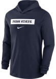 Nike Penn State Nittany Lions Mens Navy Blue Sideline Hood