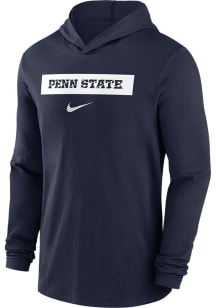 Mens Penn State Nittany Lions Navy Blue Nike Sideline Long Sleeve Hoodie