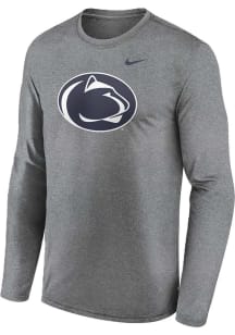 Mens Penn State Nittany Lions Grey Nike Legend Primary Logo Long Sleeve T-Shirt